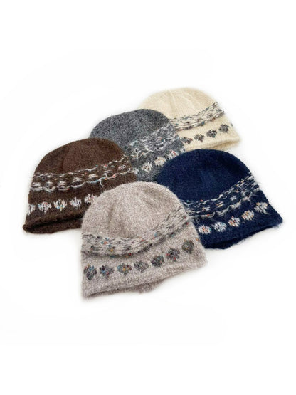 Haila - Vintage Jacquard Soft Knit Beanie