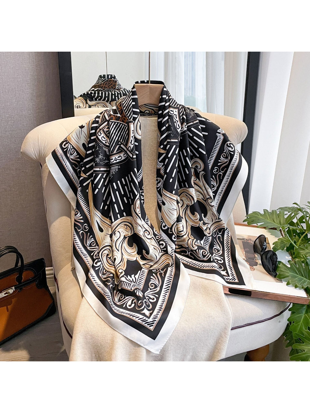 Scarvii - Baroque Crest Square Scarf