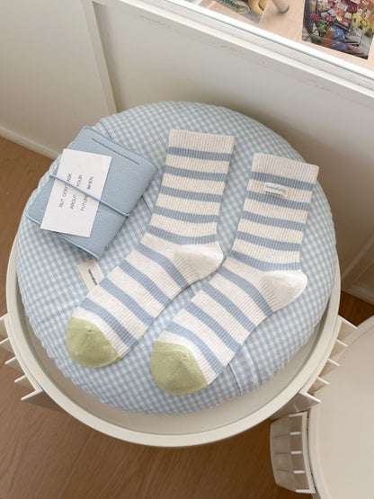 Rufia - Ribbed Stripe Crew Socks product image 7
