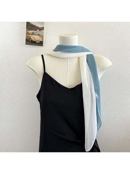Scarvii - Elegant Narrow Solid Color Scarf