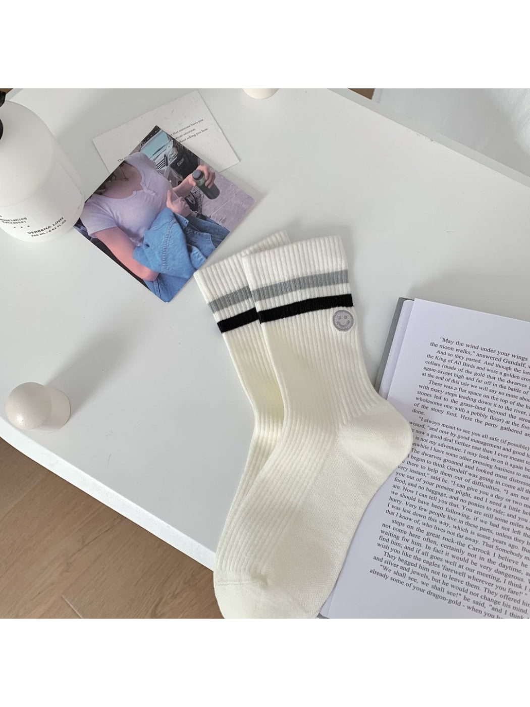 Rufia - Sport Stripe Rib Crew Socks product image 4