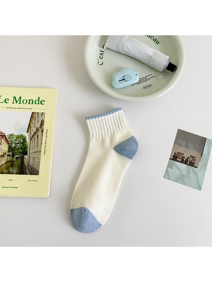 Rufia - Minimal Color Block Ankle Socks