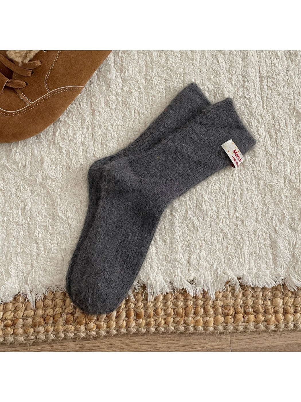 Rufia - Dreamy Pastel Solid Color Crew Socks