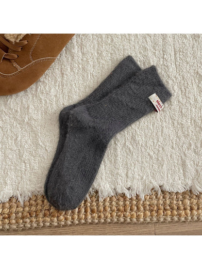 Rufia - Dreamy Pastel Solid Color Crew Socks