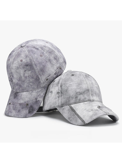 Haila - Adjustable Curved Brim Solid Color Baseball Cap