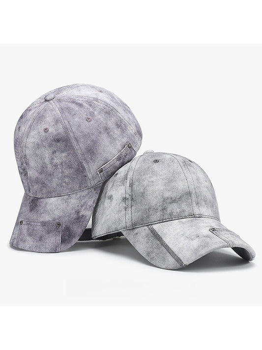 Haila - Adjustable Curved Brim Solid Color Baseball Cap
