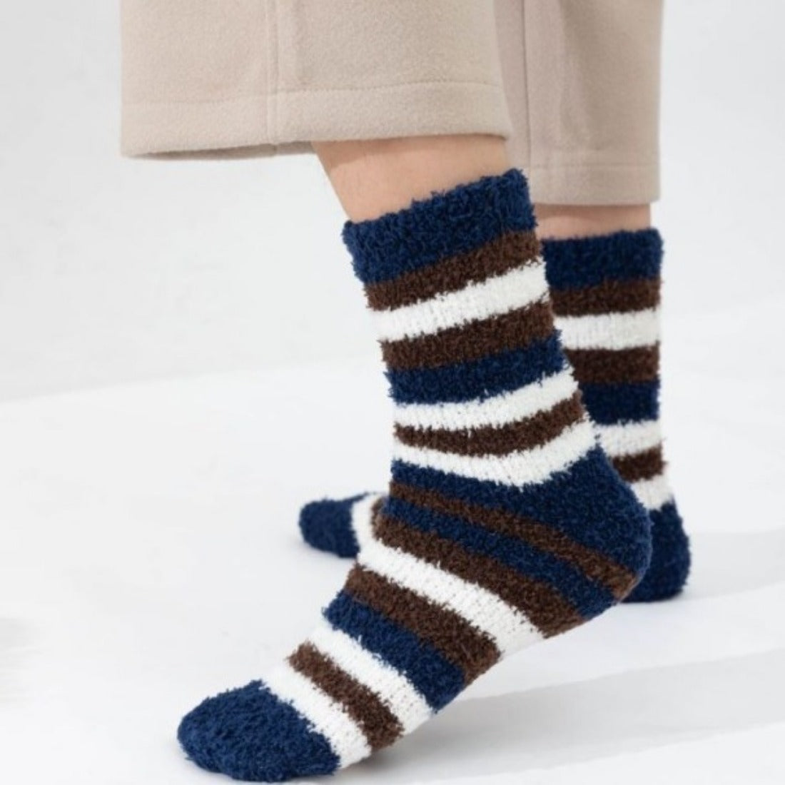 Rufia - Striped Men's Towel Socks