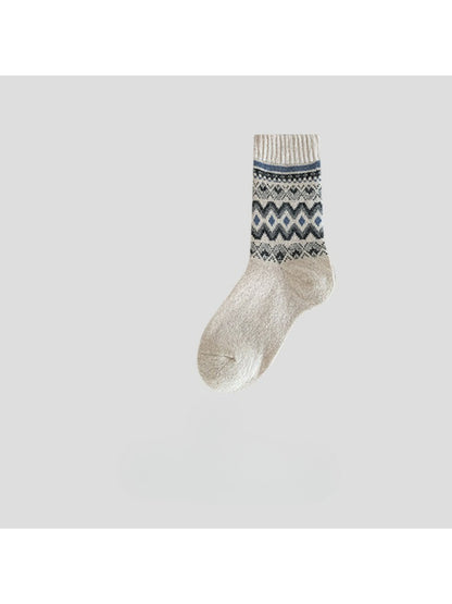 Rufia - Classic Fair Isle Crew Socks