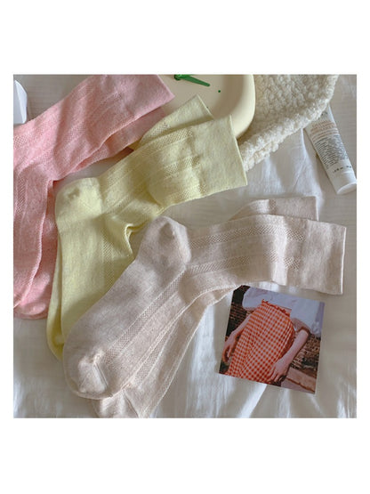 Rufia - Soft Ribbed Knit Crew Socks