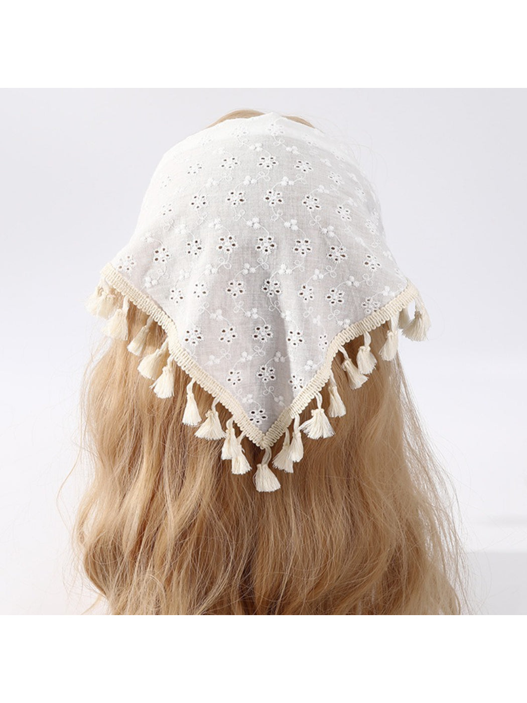 Scarvii Lace Floral Tassel Headband