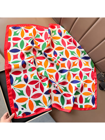 Scarvii Colorful Geometric Square Scarf