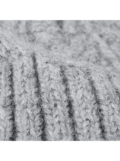 Haila - Braided Texture Cuffed Knit Beanie