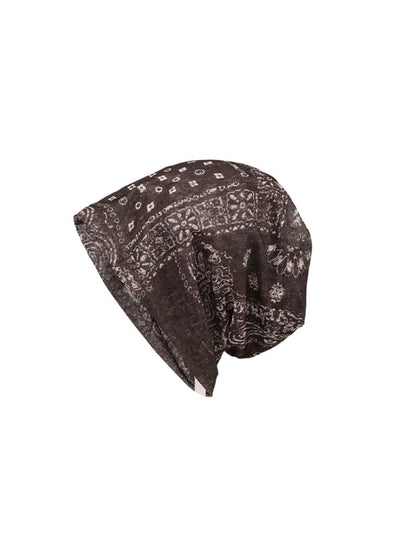 Haila - Paisley Print Slouchy Hat