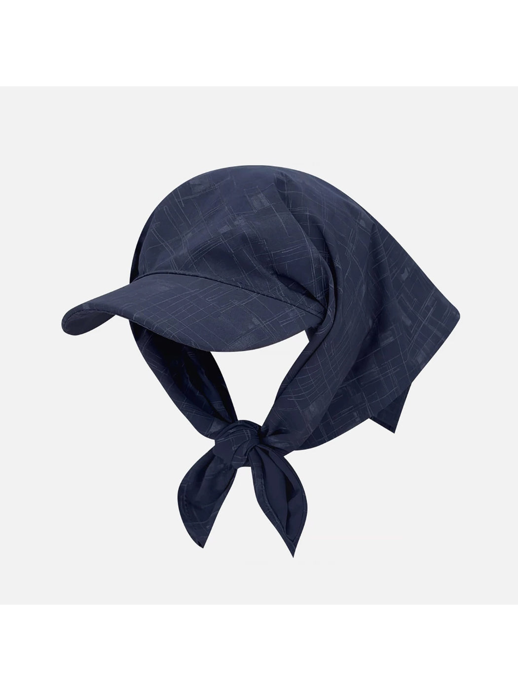 Haila plaid vintage visor cap styled with casual outfit on model