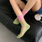 Rufia - Summer Lightweight Color-Block Mesh Socks