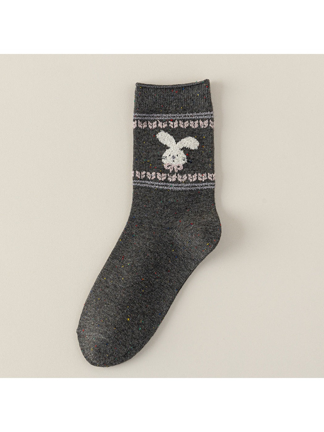 Rufia - Cute Cartoon Dog Mid-Calf Socks for Women