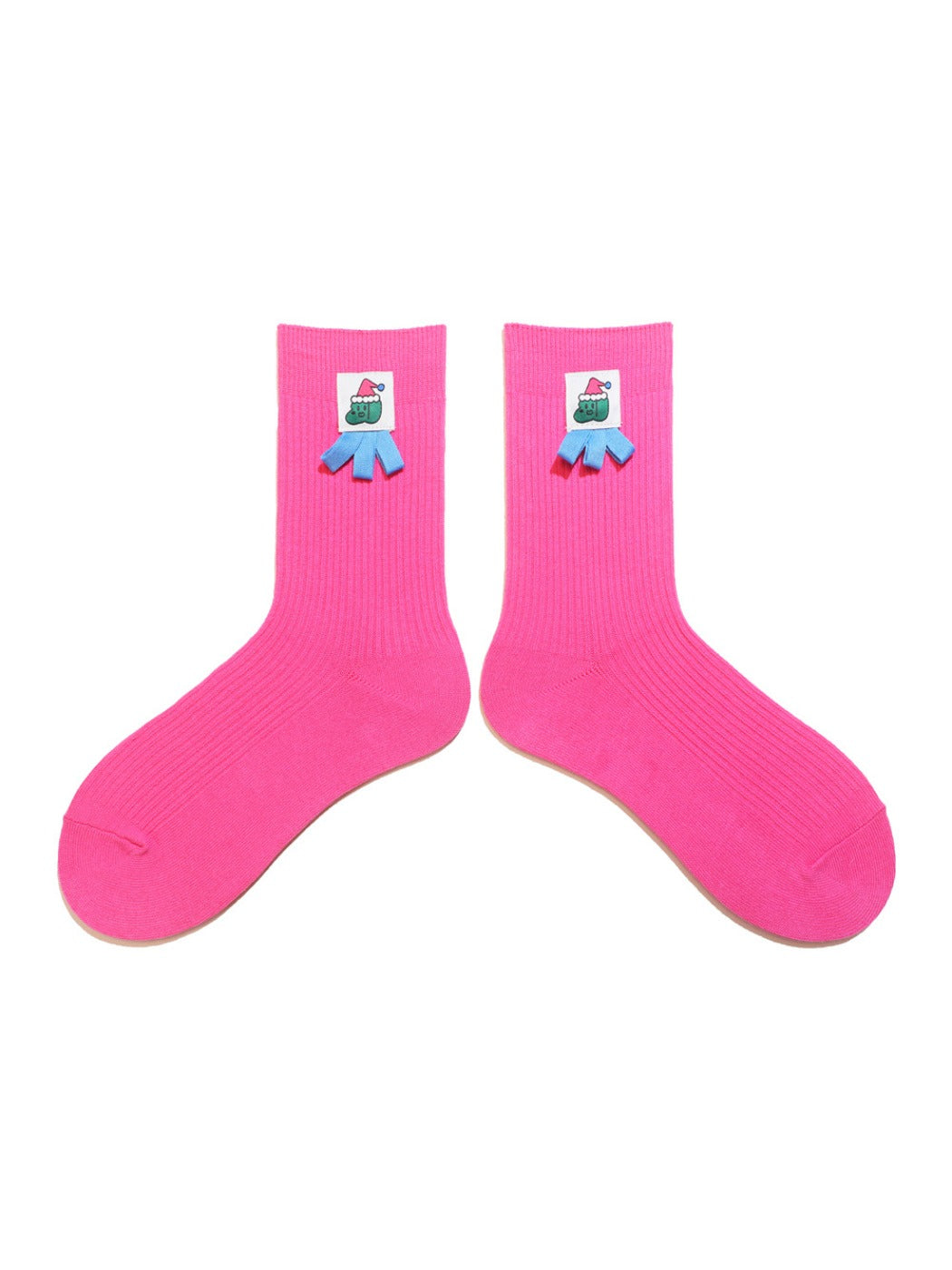 Rufia - Bow & Patchwork Lace Trim Ankle Socks