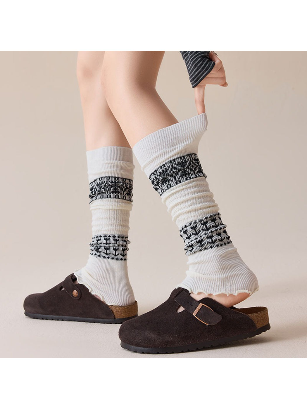 Rufia - Cozy Rib Knit Slouch Leg Warmers