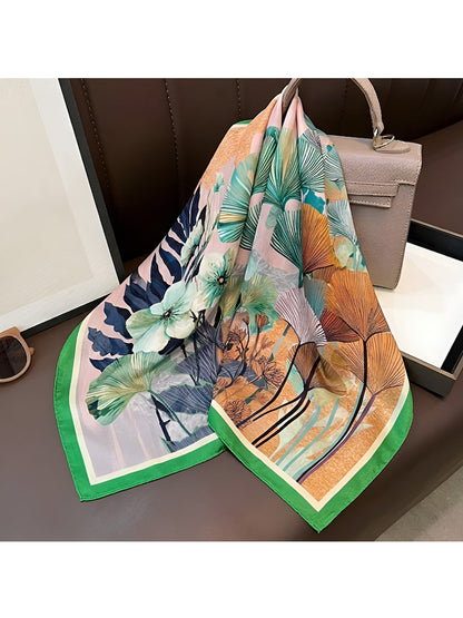 Scarvii - Fresh Sweet Patterned Fashion Square Scarf