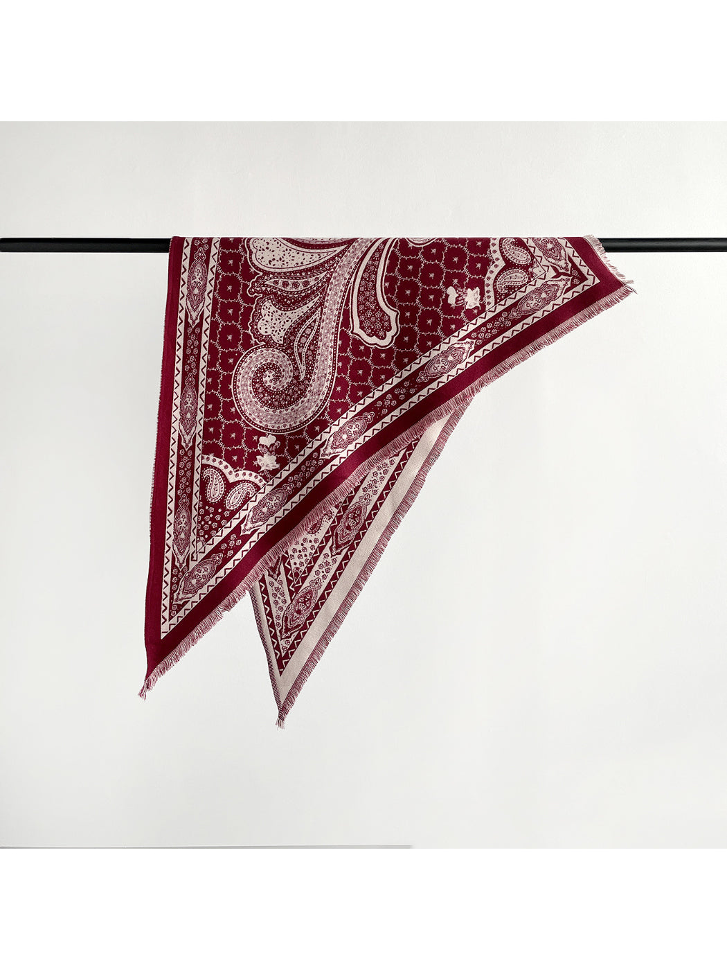 Scarvii - Paisley Fringe Triangle Scarf