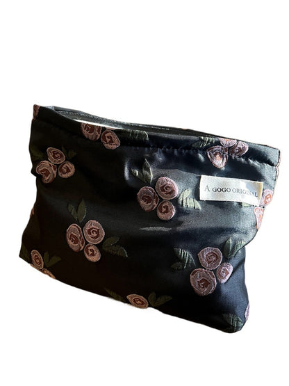 Cosbai – Rose Print Travel Makeup Bag