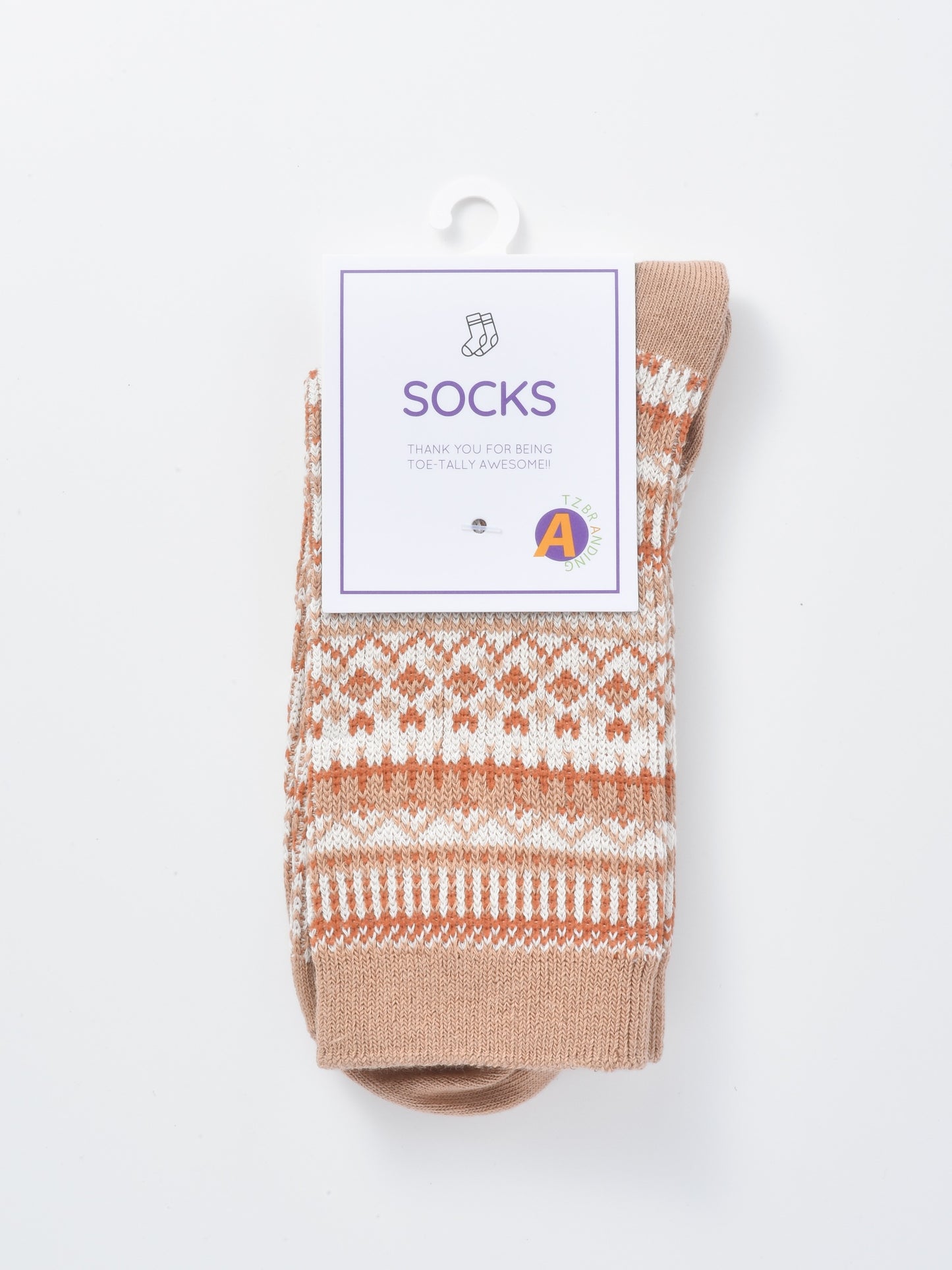 Rufia - Curved Pattern Mid-Calf Socks