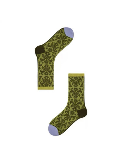 Rufia - Vintage Bloom Knit Crew Socks