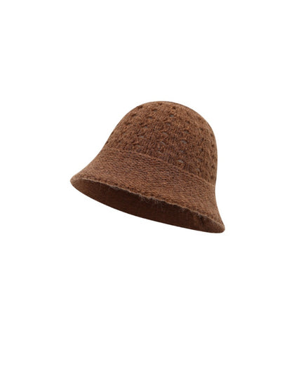 Haila - Winter Openwork Knitted Bucket Hat