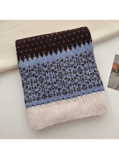 Scarvii - Fair Isle Knit Long Scarf