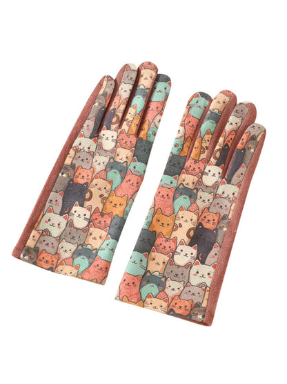 Gloving – 3D Cat Print Touchscreen Winter Gloves