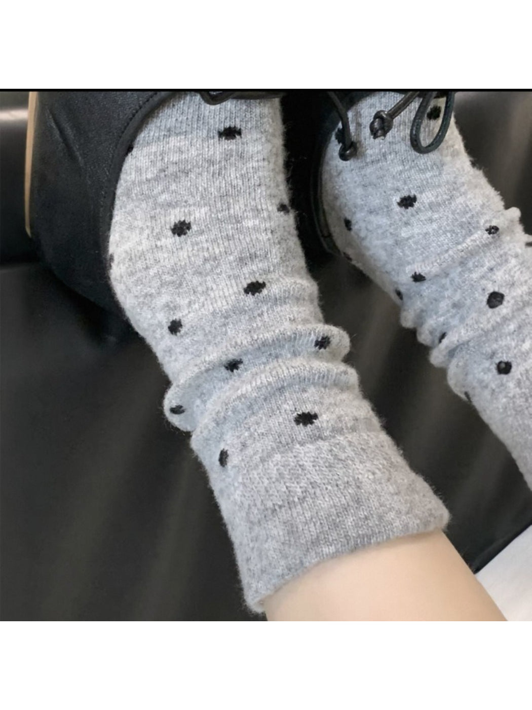 Rufia - Mini Dot Soft Knit Crew Socks