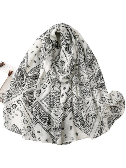 Scarvii - Paisley Patchwork Lightweight Wrap Scarf