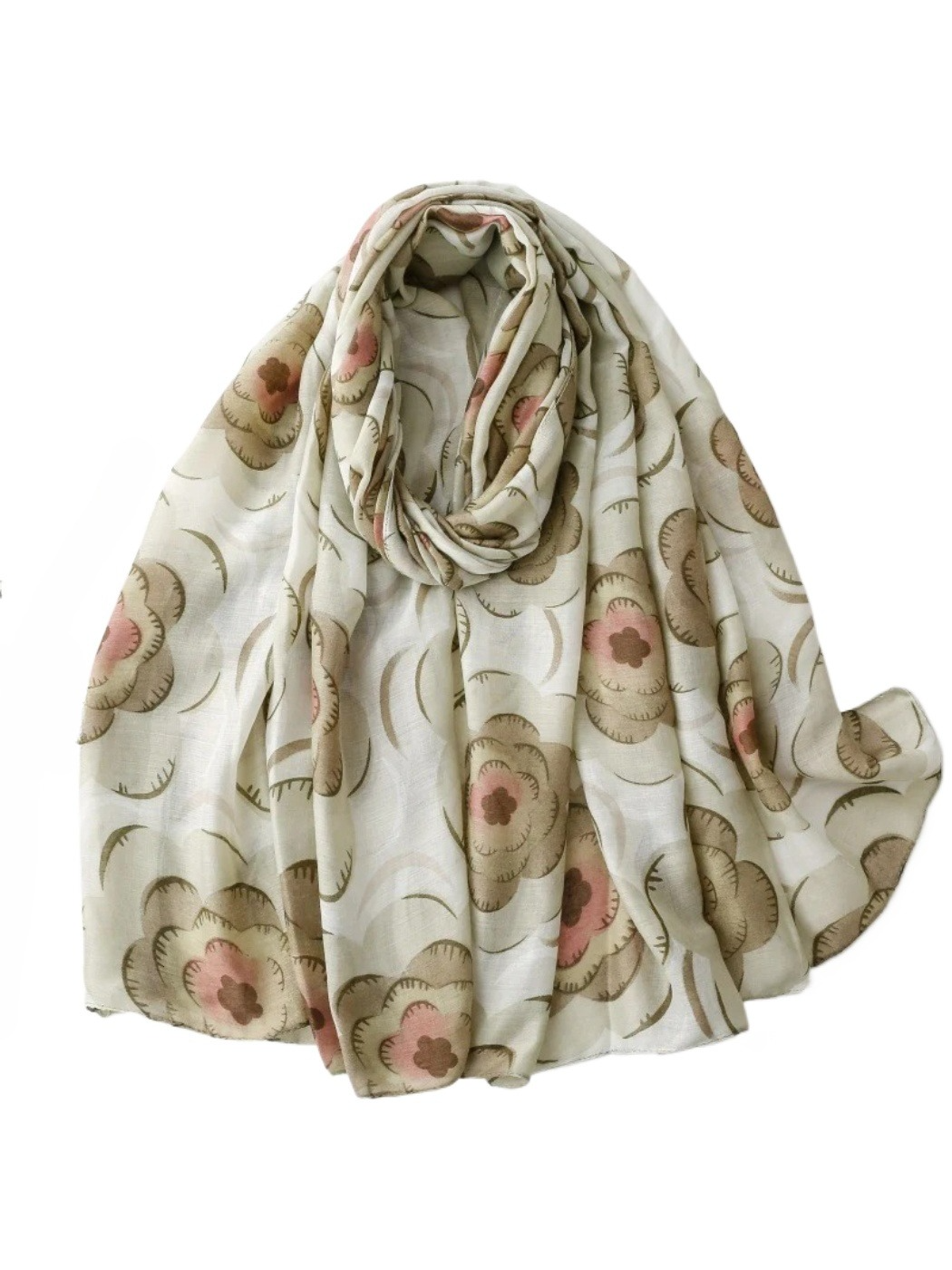 Scarvii - Abstract Bloom Lightweight Wrap Scarf