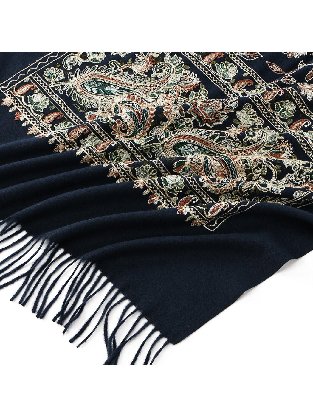Scarvii - Bohemian Embroidered Winter Shawl Scarf