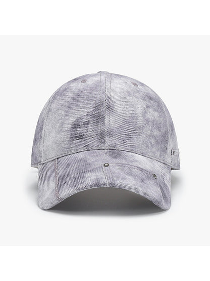 Haila - Adjustable Curved Brim Solid Color Baseball Cap