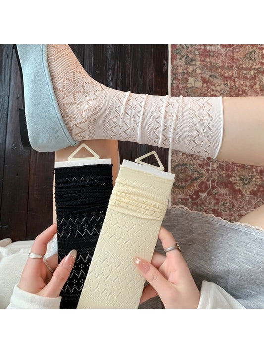 Rufia - Elegant Style Sheer Mesh Socks