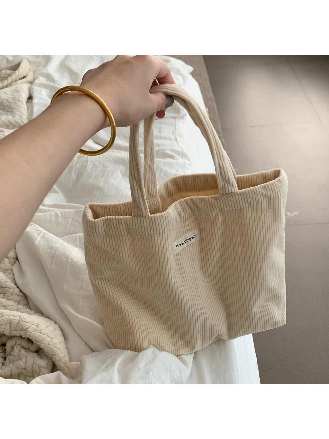 Cosbai - Open-Top Double Strap Hand-Carry Bag