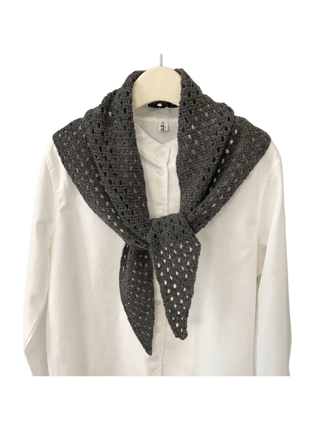 Scarvii - Mesh Knit Triangle Scarf