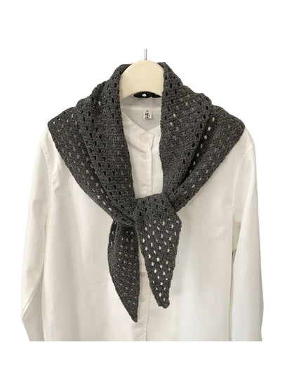 Scarvii - Mesh Knit Triangle Scarf