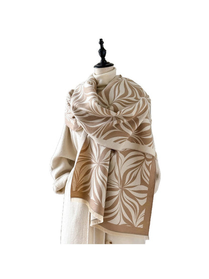 Scarvii – Vintage Floral Print Long Scarf & Shawl