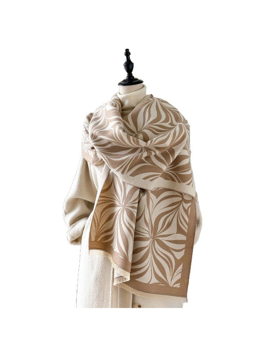 Scarvii – Vintage Floral Print Long Scarf & Shawl