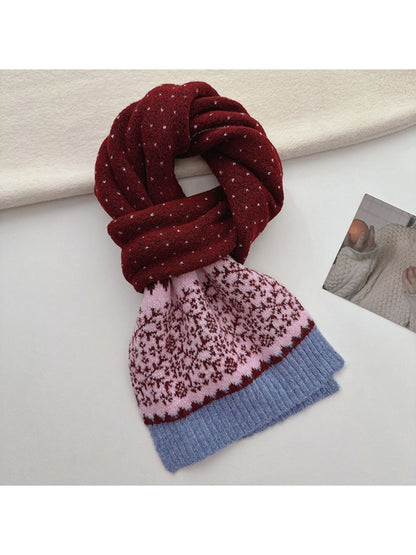 Scarvii - Fair Isle Knit Long Scarf