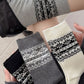 Rufia - Double-knit Mid-calf Socks with Bohemian-style