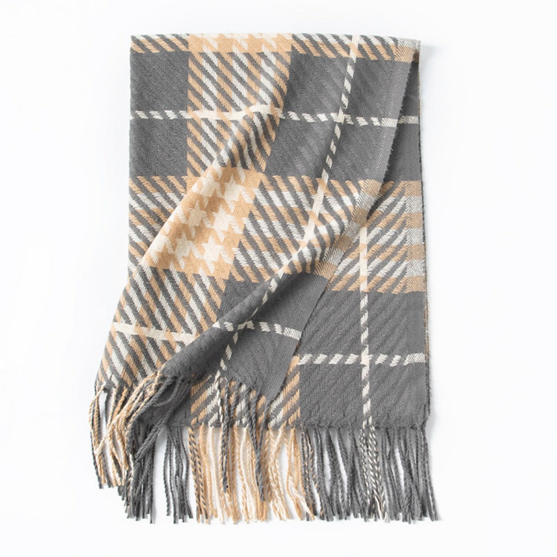 Scarvii - Colorful Check Print Autumn-Winter Scarf