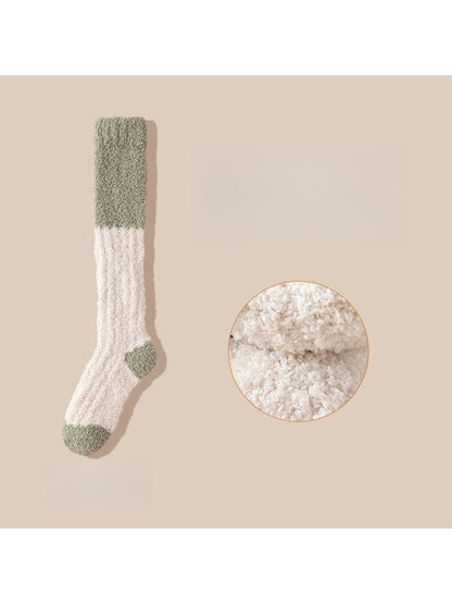 Rufia - Cozy Coral Fleece Thermal Sleeping Socks