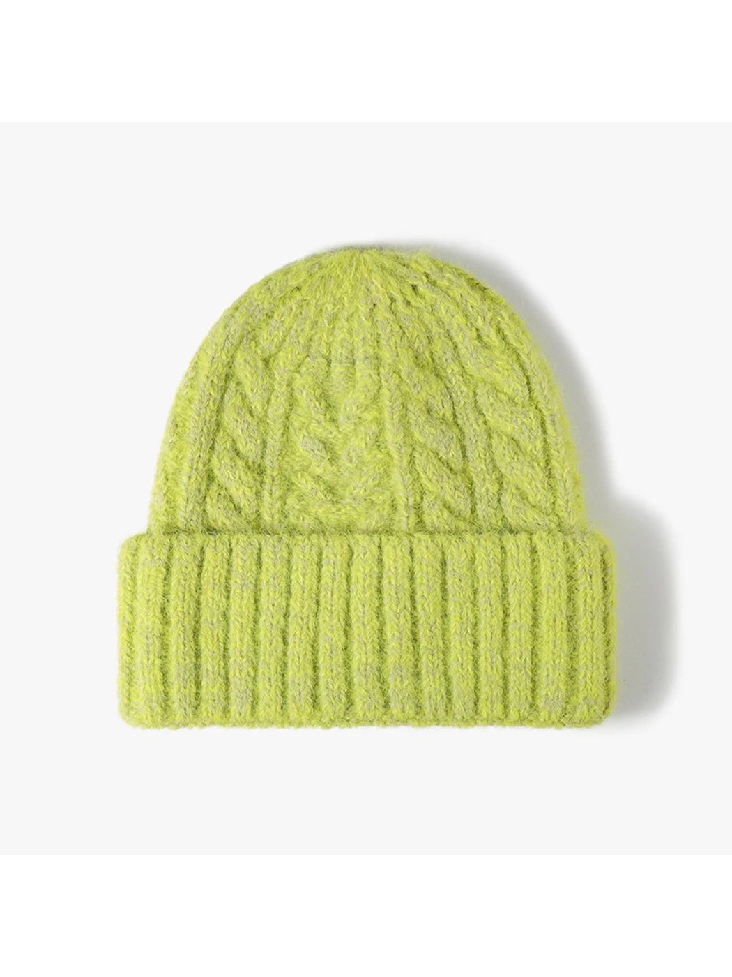 Haila - Braided Texture Cuffed Knit Beanie