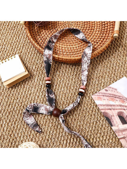 Scarvii - Printed Boho Narrow Neck Scarf