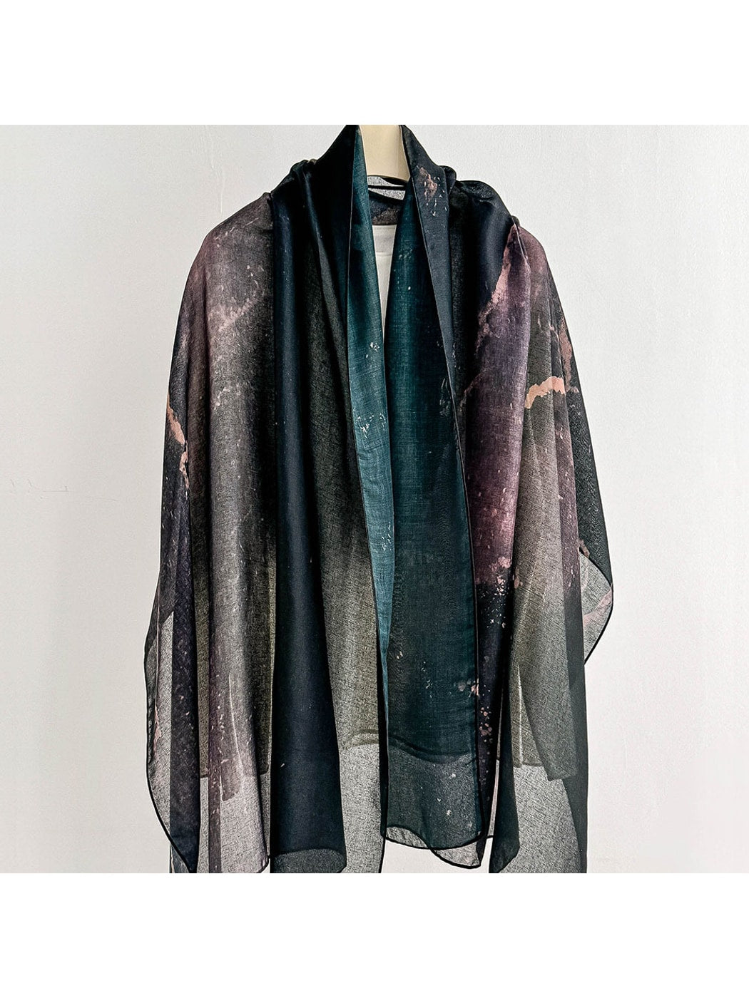 Scarvii - Simple Plant Print Fashion Summer Wrap Scarf