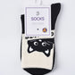 Rufia - Cute Cartoon Cat Mid-Calf Socks