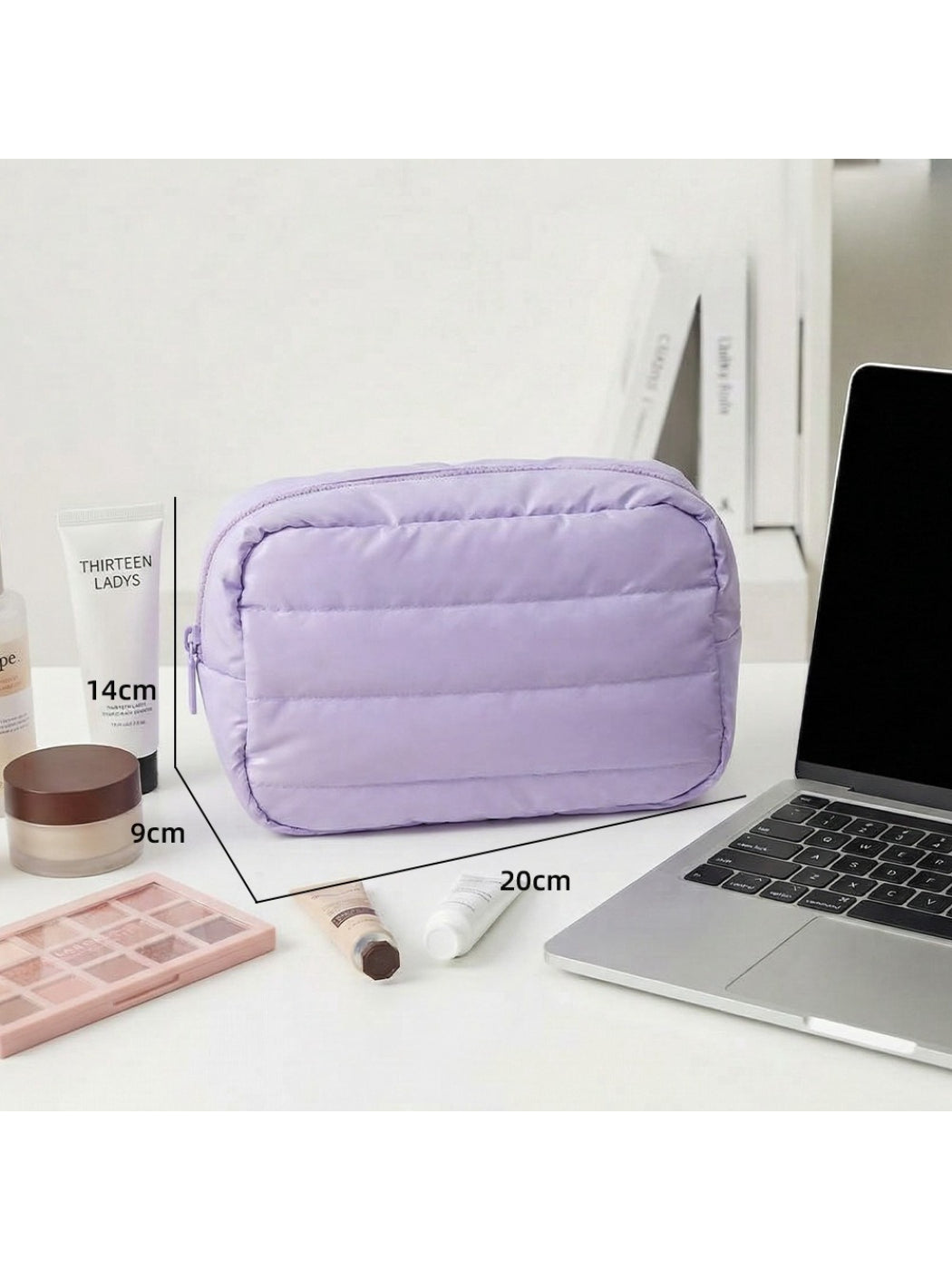 Cosbai - Quilted Puffer Cosmetic Bag